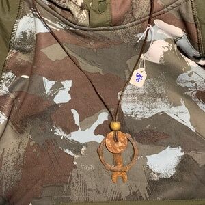 Post apocalyptic style industrial hardware necklace